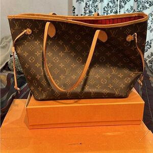 Louis Vuitton Brown Monogram Tote Bag